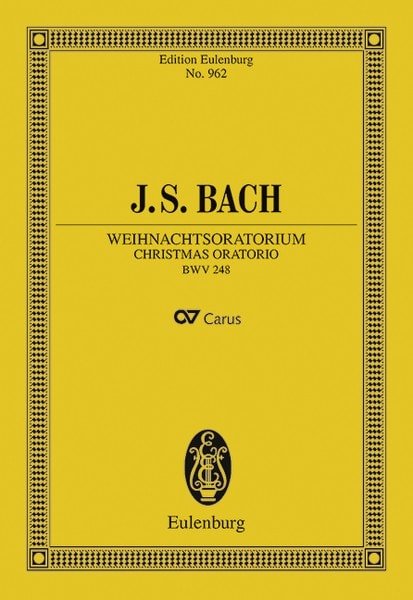 Bach: Christmas Oratorio BWV 248 (Study Score) published by Eulenburg